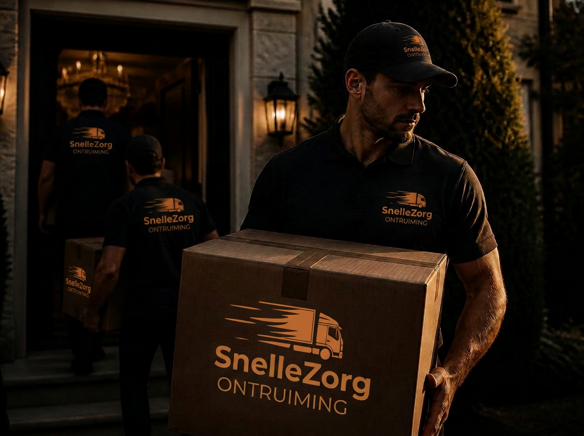 Ons team draagt zorgvuldig verpakte inboedel uit een woning